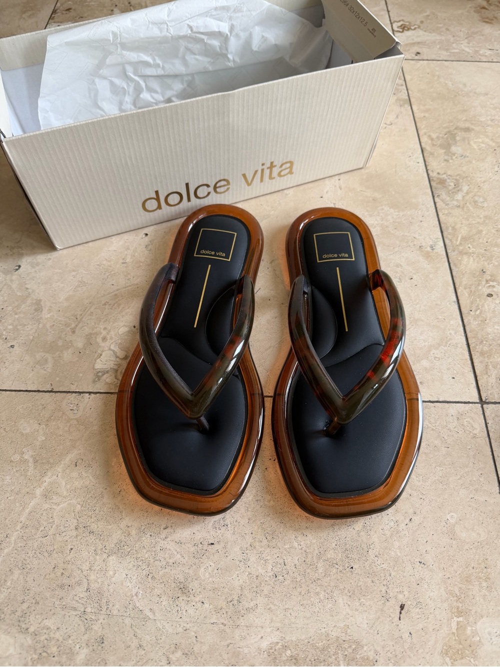 Dolce Vita Jozey Tortoise Jelly Sandals Size 8 NWT - Picture 5 of 8